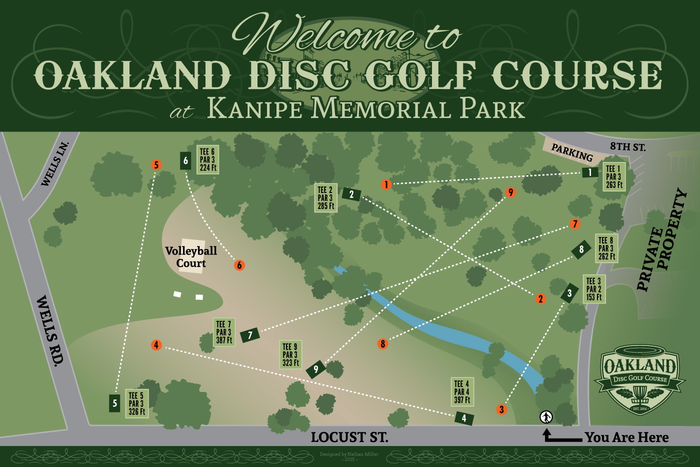 Sloan Park - Course Map  UDisc Disc Golf Course Directory